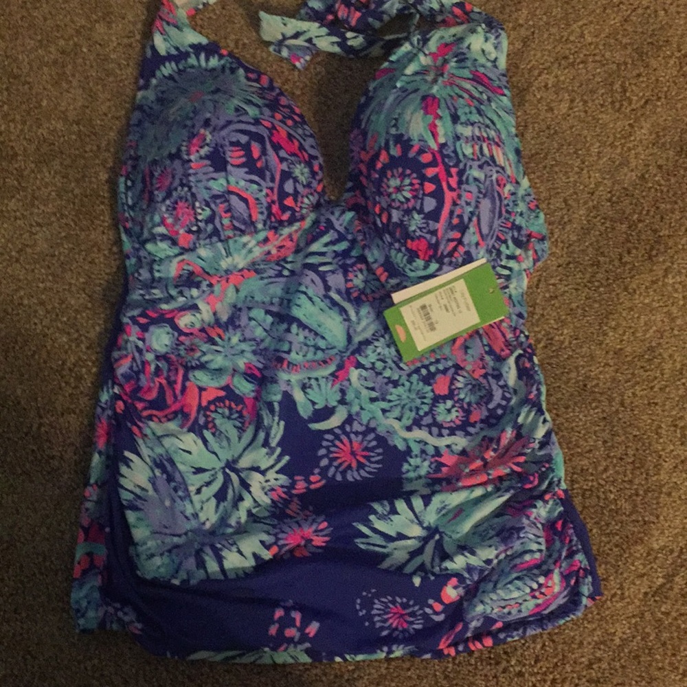 Lilly Pulitzer tankini  twilight blue NWT